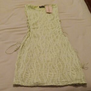 SheinBae Mini Dress W Tie Sides M NWT